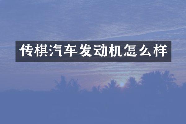 传棋汽车发动机怎么样