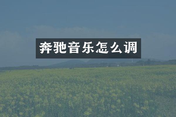 奔驰音乐怎么调
