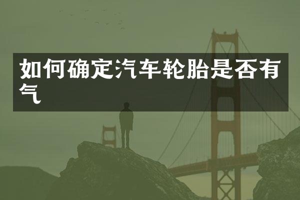如何确定汽车轮胎是否有气