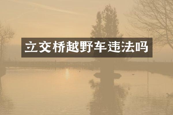 立交桥越野车违法吗