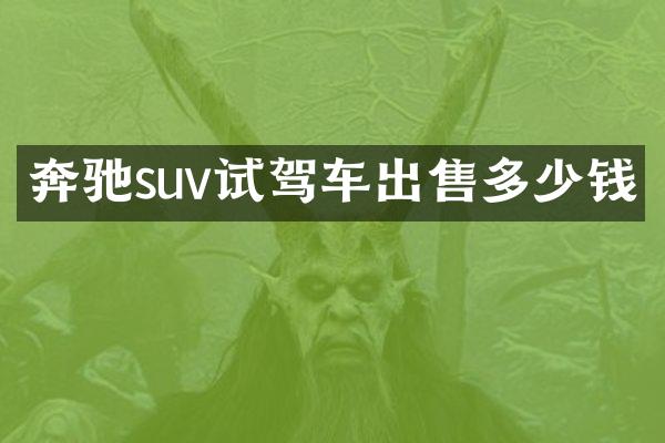 奔驰suv试驾车出售多少钱