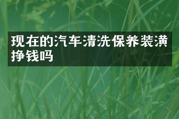 现在的汽车清洗保养装潢挣钱吗