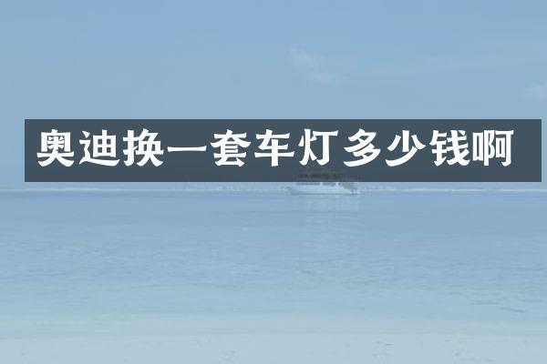 奥迪换一套车灯多少钱啊
