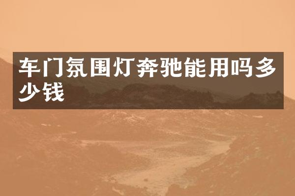车门氛围灯奔驰能用吗多少钱