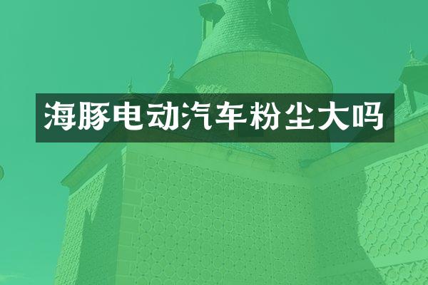 海豚电动汽车粉尘大吗