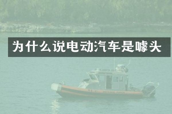 为什么说电动汽车是噱头