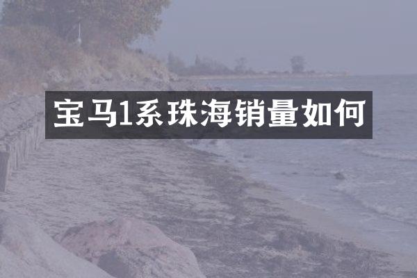 宝马1系珠海销量如何