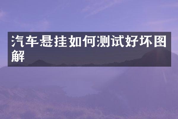 汽车悬挂如何测试好坏图解