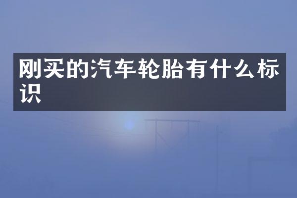 刚买的汽车轮胎有什么标识
