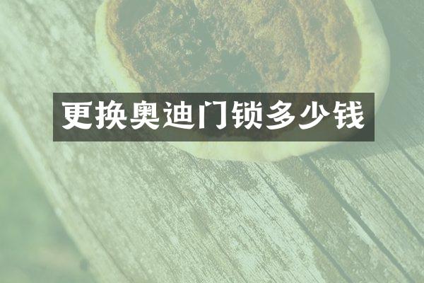 更换奥迪门锁多少钱