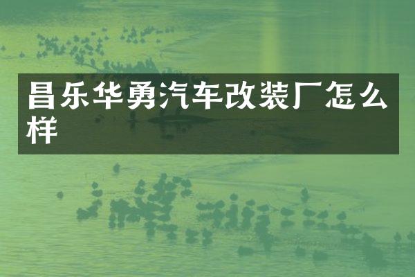 昌乐华勇汽车改装厂怎么样
