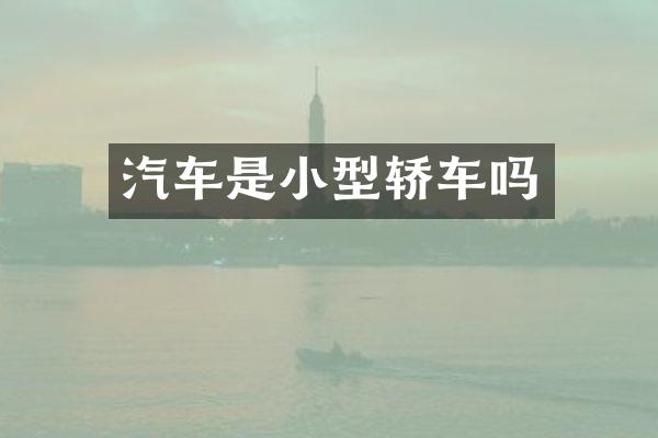 汽车是小型轿车吗