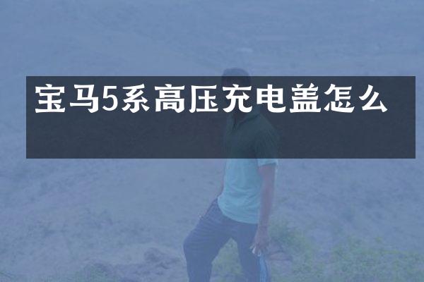 宝马5系高压充电盖怎么拆