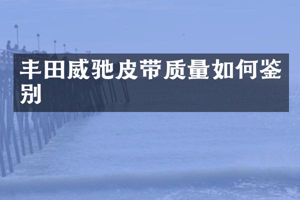 丰田威驰皮带质量如何鉴别