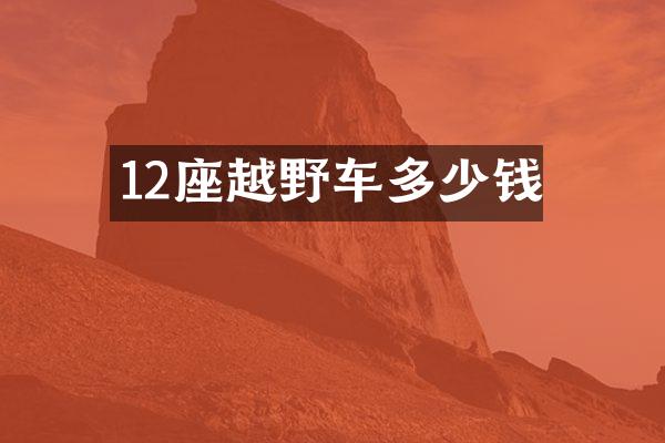 12座越野车多少钱