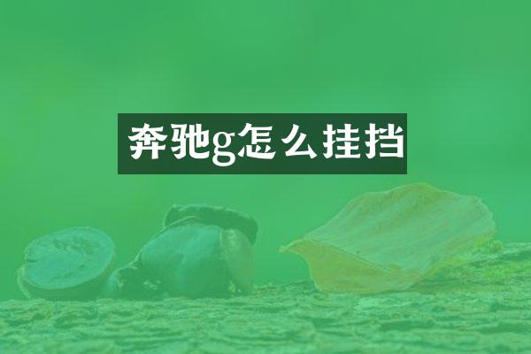 奔驰g怎么挂挡