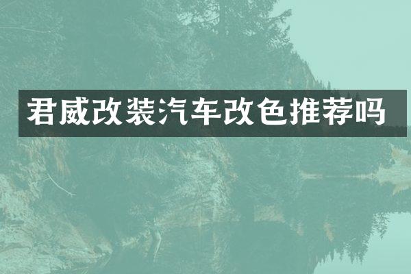 君威改装汽车改色推荐吗