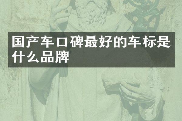 国产车口碑最好的车标是什么品牌