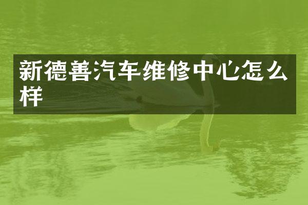 新德善汽车维修中心怎么样