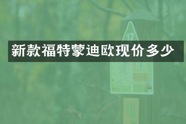 新款福特蒙迪欧现价多少