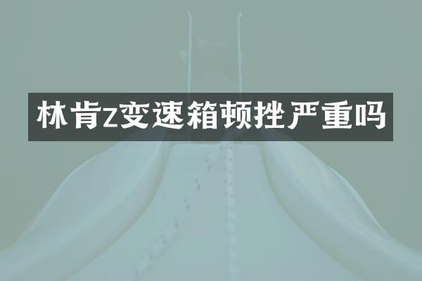 林肯z变速箱顿挫严重吗