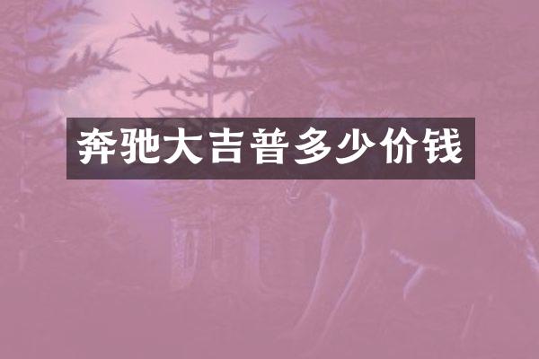 奔驰大吉普多少价钱