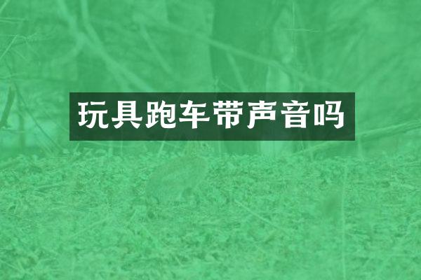 玩具跑车带声音吗