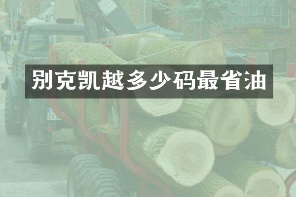 别克凯越多少码最省油