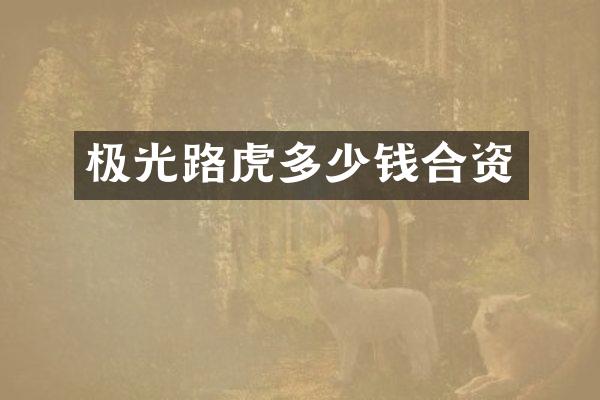 极光路虎多少钱合资