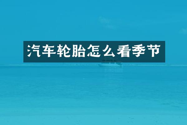 汽车轮胎怎么看季节