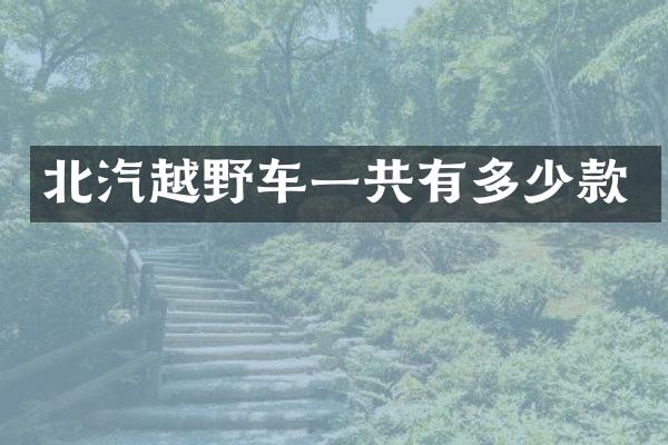 北汽越野车一共有多少款
