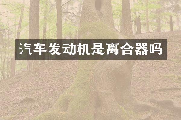 汽车发动机是离合器吗