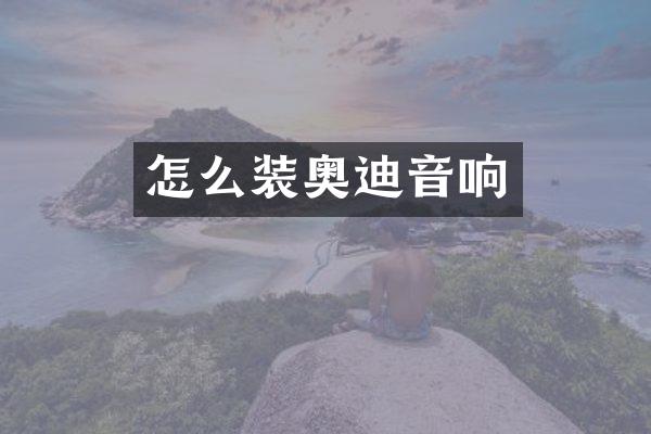 怎么装奥迪音响