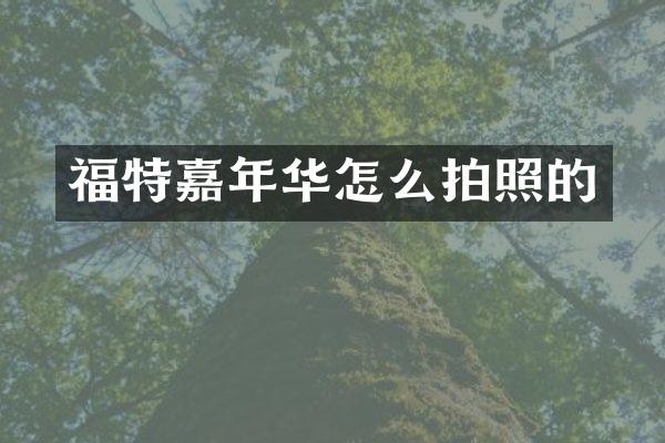 福特嘉年华怎么拍照的