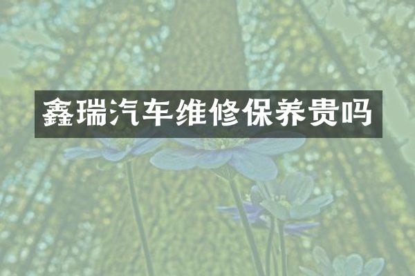 鑫瑞汽车维修保养贵吗