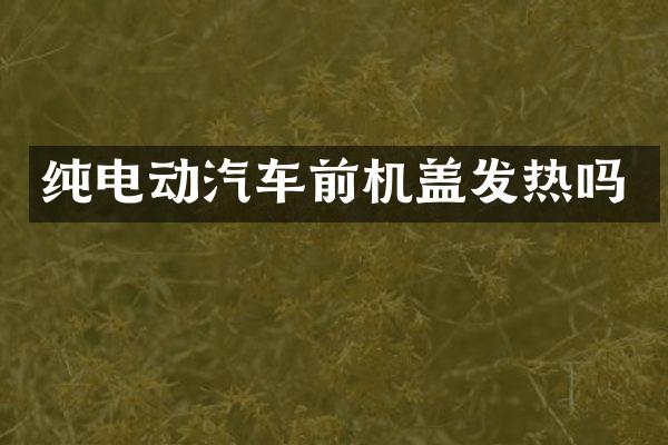 纯电动汽车前机盖发热吗