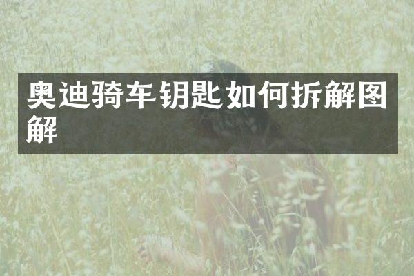 奥迪骑车钥匙如何拆解图解