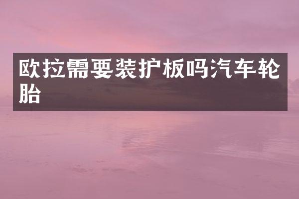欧拉需要装护板吗汽车轮胎