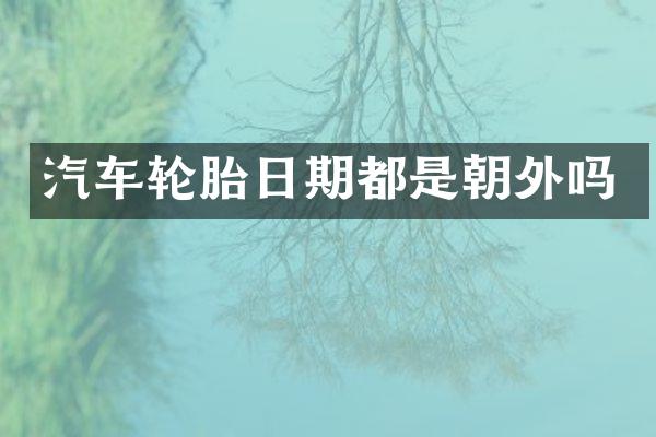 汽车轮胎日期都是朝外吗
