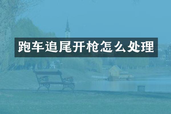 跑车追尾开枪怎么处理