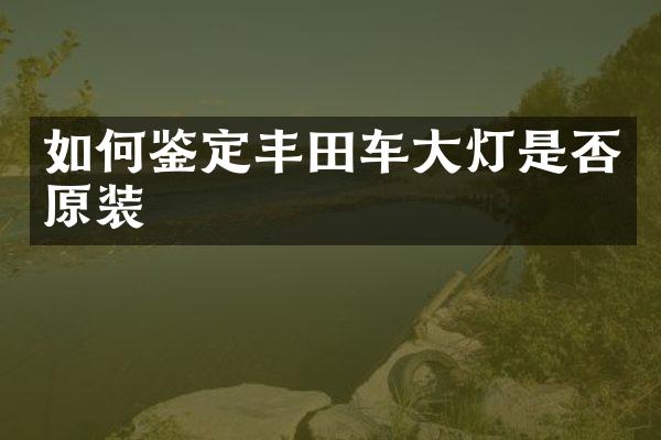 如何鉴定丰田车大灯是否原装