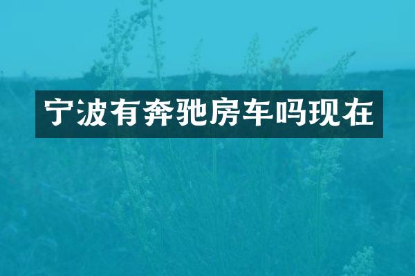 宁波有奔驰房车吗现在