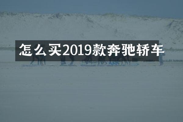 怎么买2019款奔驰轿车