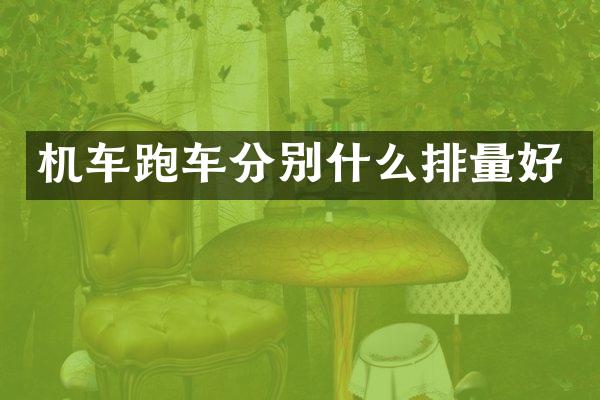 机车跑车分别什么排量好