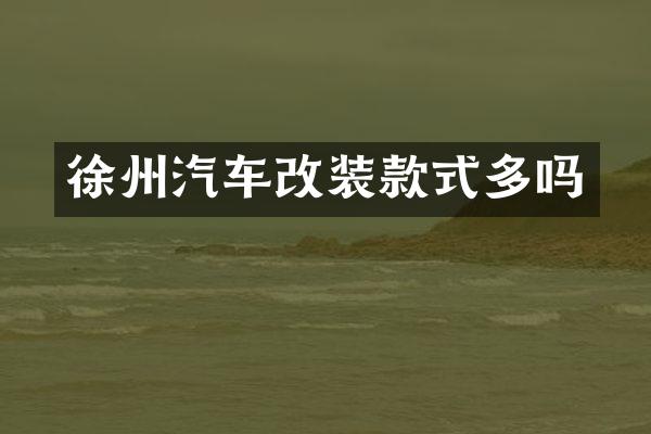 徐州汽车改装款式多吗