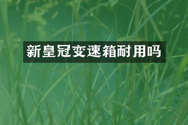 新皇冠变速箱耐用吗