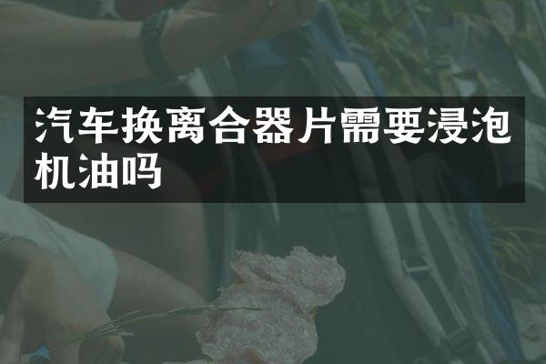 汽车换离合器片需要浸泡机油吗