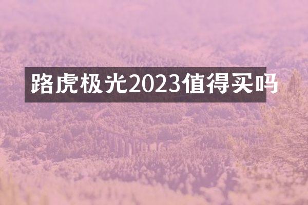 路虎极光2023值得买吗