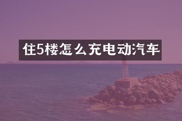 住5楼怎么充电动汽车