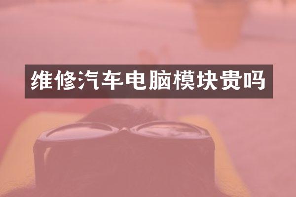 维修汽车电脑模块贵吗